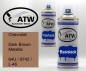 Preview: Chevrolet, Dark Brown Metallic, 64U / 9742 / L-46: 400ml Sprühdose + 400ml Klarlack - Set, von ATW Autoteile West.